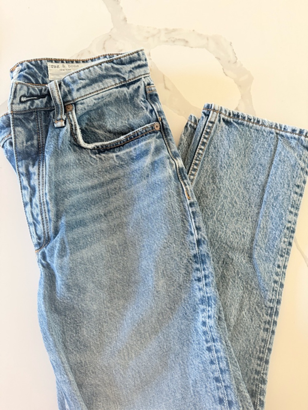 rag & bone high rise ankle cigarette Jean - size 27